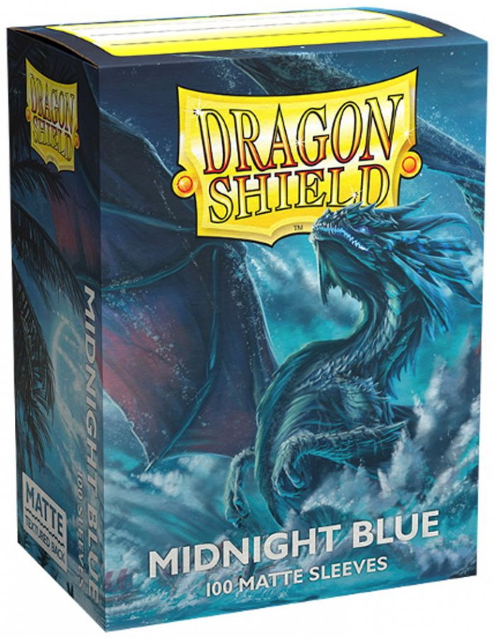 Dragon Shield: Koszulki na karty (63x88 mm) "Standard Size" Matte Non-Glare, 100 sztuk, Midnight Blue