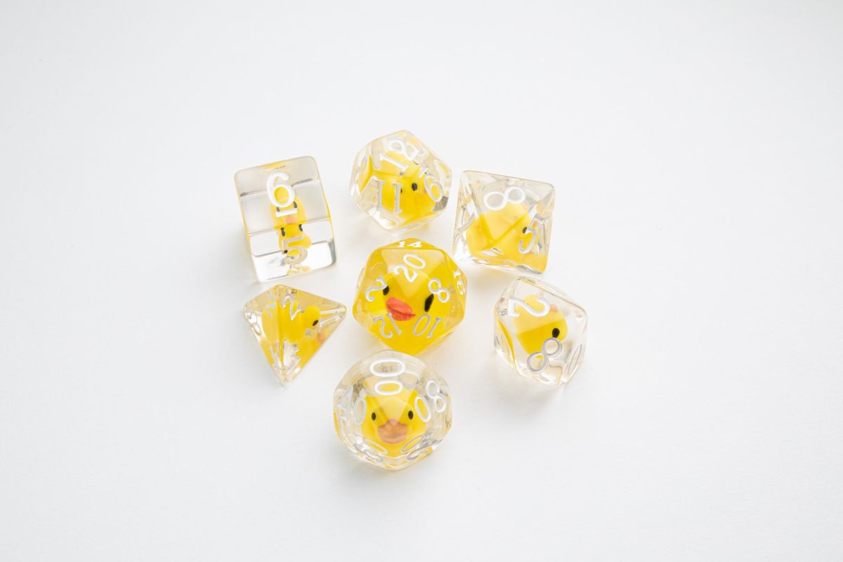 Gamegenic: Embraced Series - RPG Dice Set - Rubber Duck