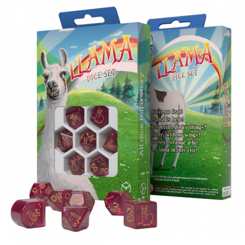 Llama Dice Set: Puffy