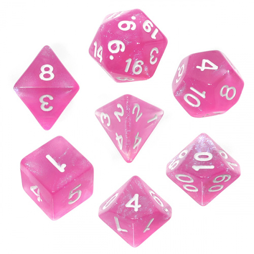 Komplet kości REBEL RPG - Kamienie Księżycowe - Awenturyn