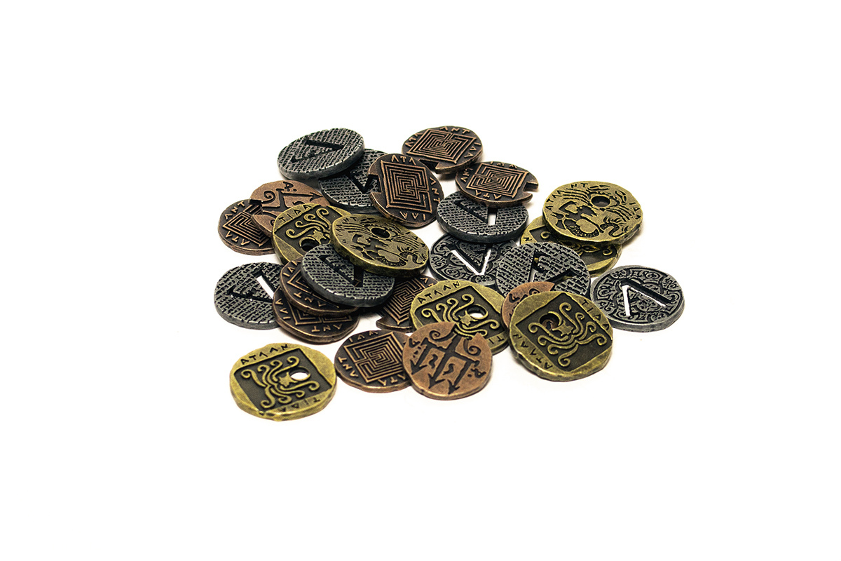 Metalowe Monety - Atlantis (zestaw 24 monet)