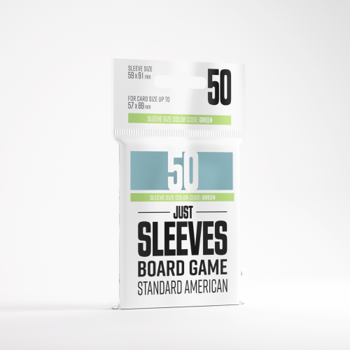 Gamegenic: Just Sleeves - Board Game Sleeves (59 x 91 mm) 50 sztuk, Clear