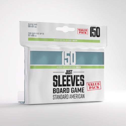 Gamegenic: Just Sleeves - Board Game Sleeves (59 x 91 mm) 150 sztuk, Clear