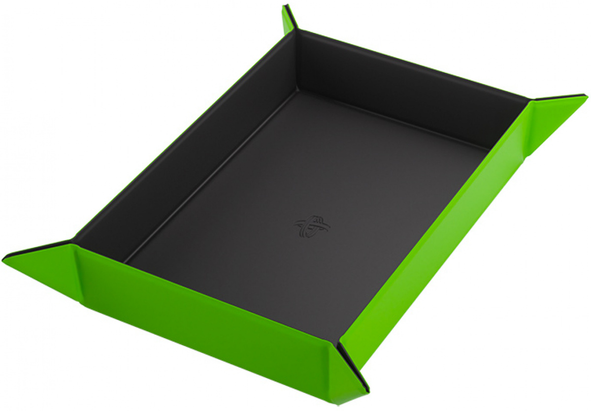 Gamegenic: Magnetic Dice Tray - Rectangular - Black/Green