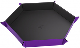 Gamegenic: Magnetic Dice Tray - Hexagonal - Black/Purple