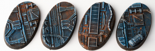 Gamers Grass: Bases Oval - Spaceship Corridor 60 mm (4 szt.)
