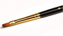 Roubloff: Kolinsky Syntetic - Flat Brush 1S25-4 (Black & Gold)