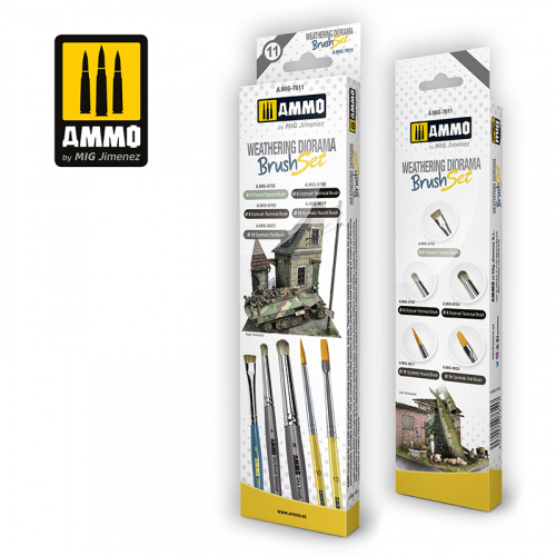Ammo: Weathering Diorama Brush Set