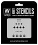 Vallejo: ST-AFV001 - Stencils - Assorted German WWII Tank Markings