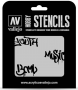 Vallejo: ST-LET003 - Stencils - Street Art Nº1