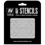 Vallejo: ST-TX006 - Stencils - Wood Texture Nº1