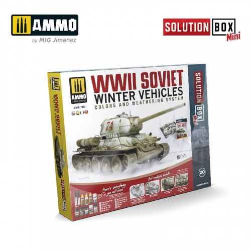 Ammo: Solution Box Mini 20 - WWII Soviet Winter Vehicles - Colors and Weathering System