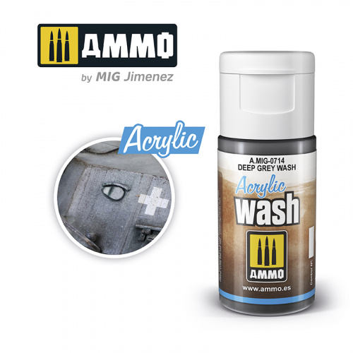 Ammo: Acrylic Wash - Deep Grey Wash