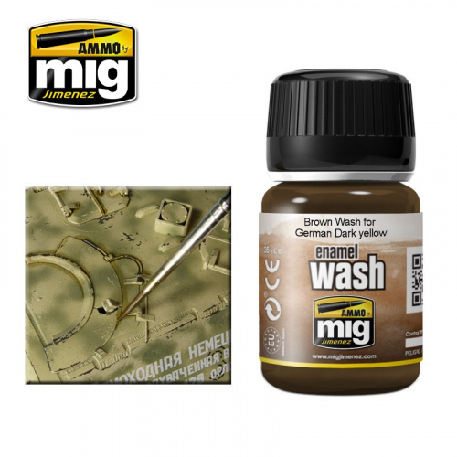 Ammo: Enamel Wash - Brown Wash for German Dark Yellow