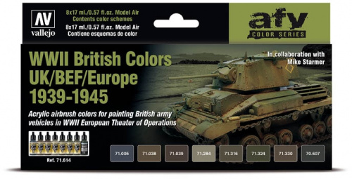 Vallejo: AFV - WWII British Colors UK/BEF/Eur 8x17