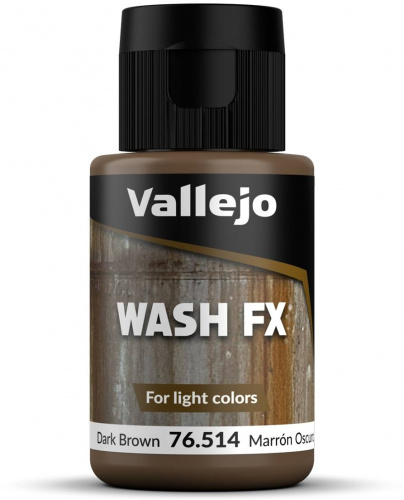 Vallejo: 76.514 - Wash FX - Dark Brown (35 ml)