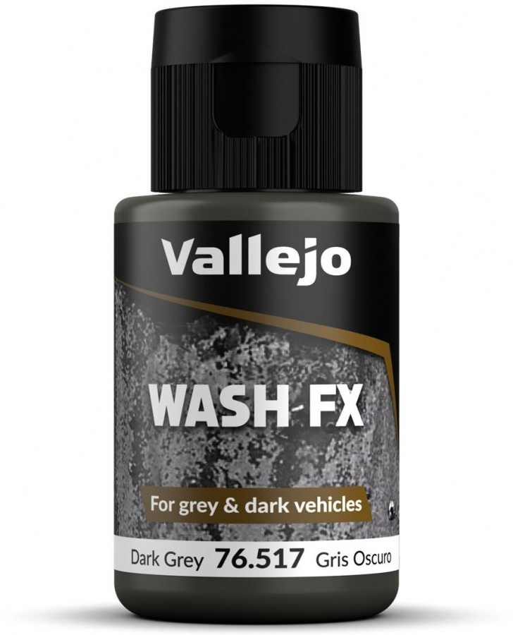 Vallejo: 76.517 - Wash FX - Dark Grey (35 ml)