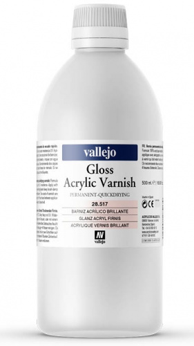 Vallejo: Gloss Acrylic Varnish 500ml