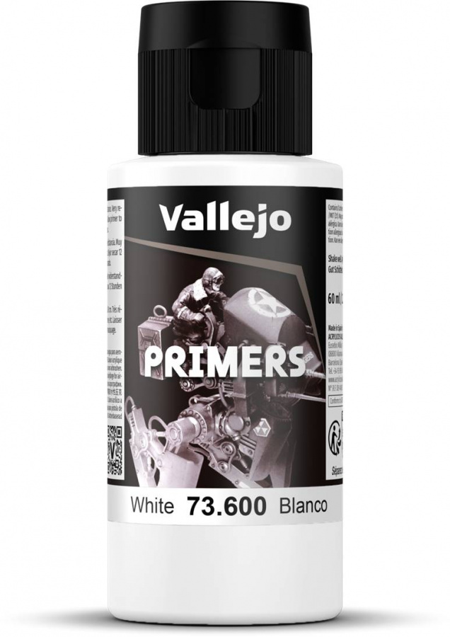 Vallejo: 73.600 - Primers - White (60 ml)