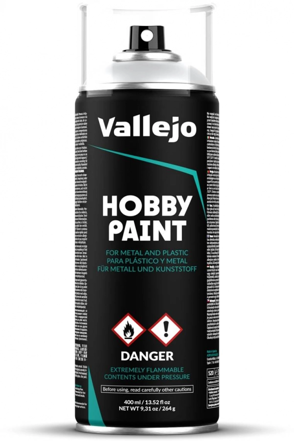 Vallejo: 28.011 - Hobby Paint Spray - Grey Primer (400 ml)