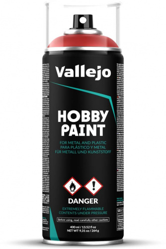 Vallejo: 28.016 - Hobby Paint Spray - Scarlet Red (400 ml)