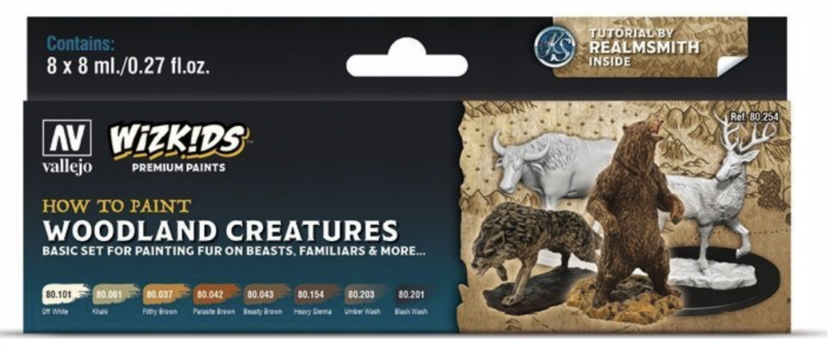 Vallejo: 80.254 - Wizkids - Woodland Creatures (8x8 ml)