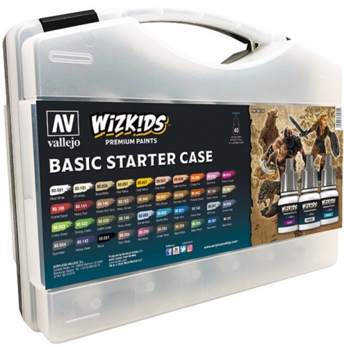 Vallejo: 80.260 - Wizkids - Basic Starter Case (40x8 ml)