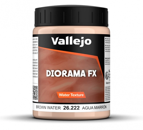 Vallejo: 26.222 - Diorama FX - Water Textures - Brown Water (200 ml)