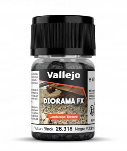 Vallejo: 26.316 - Diorama FX - Landscape Textures - Vulcan Black (0,5-1 mm)