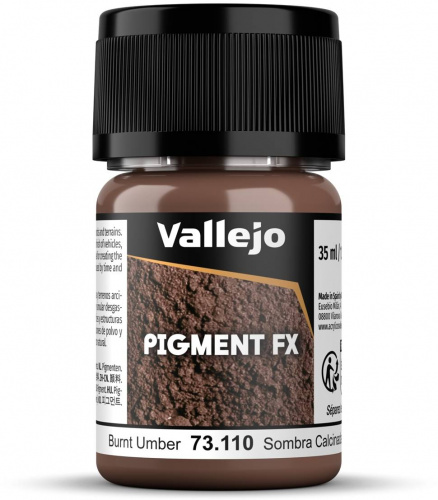 Vallejo: Pigments - Burnt Umber 35 ml