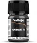 Vallejo: Pigments - Carbon Black Smoke Black 35 ml
