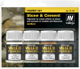 Vallejo: 73.192 - Pigment Set -Stone & Cement (4x35 ml)