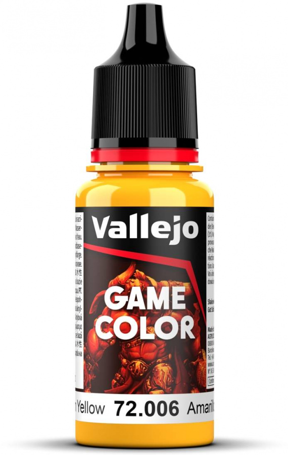 Vallejo: 72.006 - Game Color - Sun Yellow (18 ml)