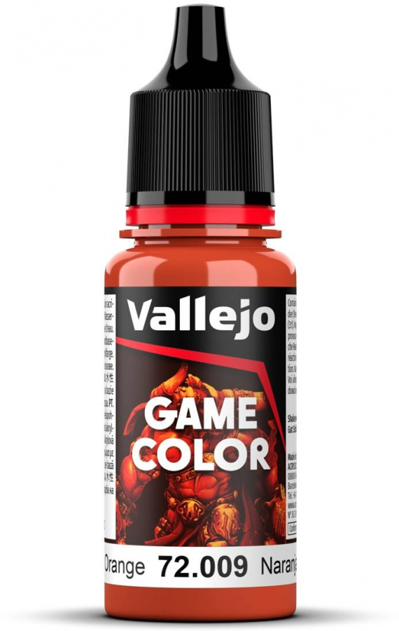 Vallejo: 72.009 - Game Color - Hot Orange (18 ml)