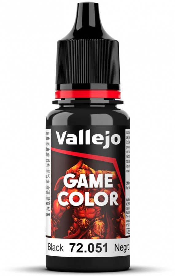 Vallejo: 72.051 - Game Color - Black (18 ml)