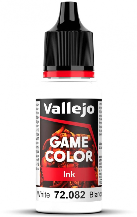 Vallejo: 72.082 - Game Color - Ink - White (18 ml)
