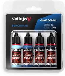 Vallejo: 72.376 - Game Color - Blue Color Set (4 x 18 ml)