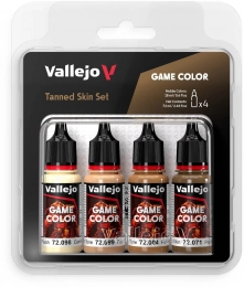 Vallejo: 72.380 - Game Color - Tanned Skin Set (4 x 18 ml)