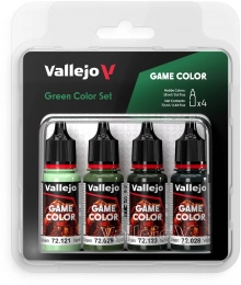 Vallejo: 72.384 - Game Color - Green Color Set (4 x 18 ml)