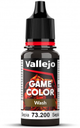 Vallejo: 73.200 - Game Color - Wash - Sepia (18 ml)