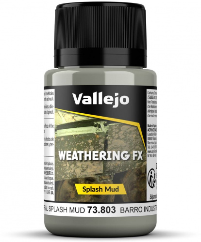 Vallejo: 73.803 - Weathering FX - Splash Mud - Industrial (40 ml)