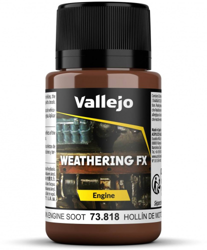 Vallejo: 73.818 - Weathering FX - Engine - Brown Engine Soot (40 ml)