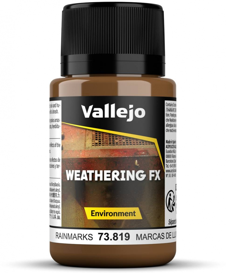 Vallejo: 73.819 - Weathering FX - Environment - Rain Marks (40 ml)