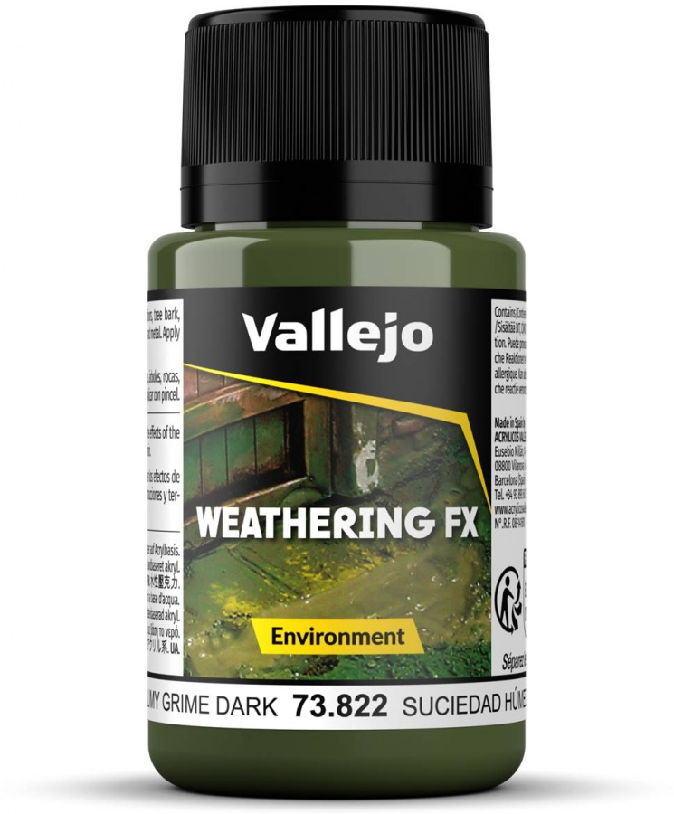 Vallejo: 73.822 - Weathering FX - Environment - Slimy Grime Dark (40 ml)