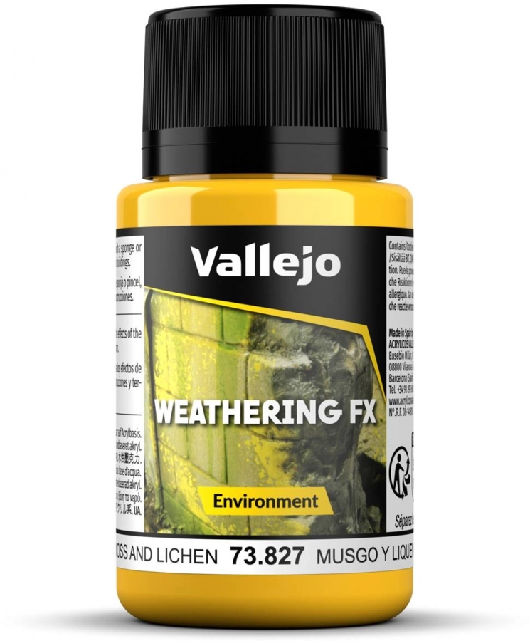 Vallejo: 73.827 - Weathering FX - Environment - Moss and Lichen Effect (40 ml)