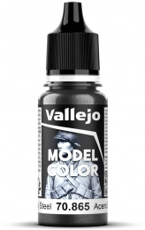 Vallejo: 70.865 - Model Color - Metallic - Oily Steel (18 ml)