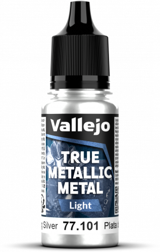 Vallejo: 77.101 - True Metallic Metal - Light - Sterling Silver (18 ml)