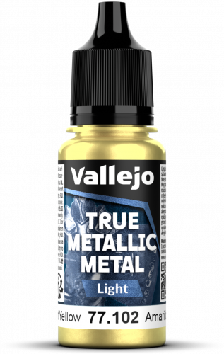 Vallejo: 77.102 - True Metallic Metal - Light - Radiant Yellow (18 ml)