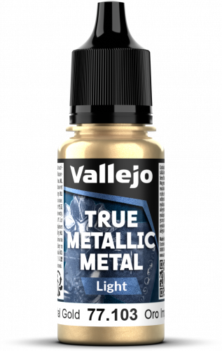Vallejo: 77.103 - True Metallic Metal - Light - Imperial Gold (18 ml)