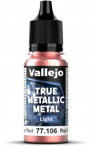Vallejo: 77.106 - True Metallic Metal - Light - Ruby Red (18 ml)